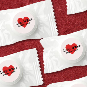 Lucky In Love Personalized Couples Shower Favors