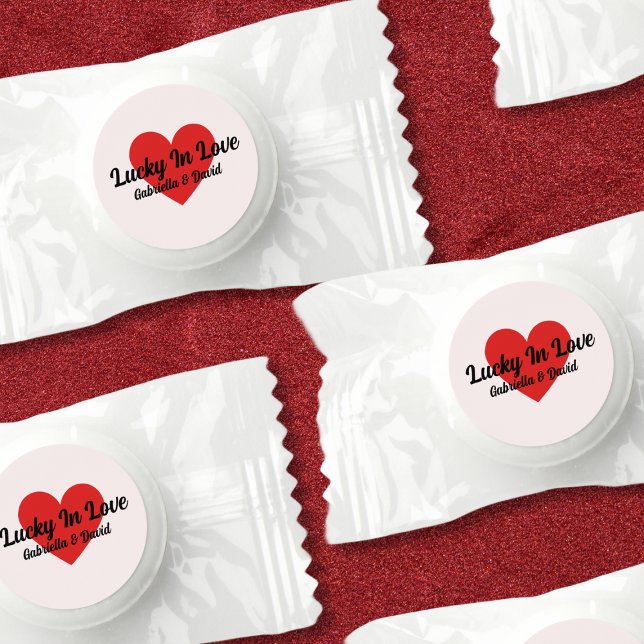 Lucky In Love Personalized Couples Shower Favors (Lucky In Love Personalized Couples Shower Favors)
