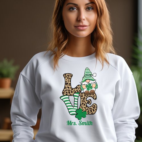 Lucky in Love Personalized St Patricks Day Tee