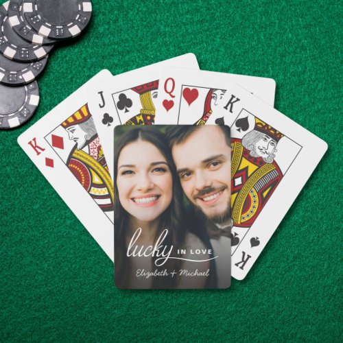 Lucky In Love Photo Playing Poker Cards