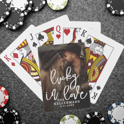 Lucky In Love Photo Poker Cards