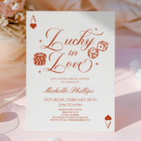 Lucky In Love Playing Card Casino Bridal Shower