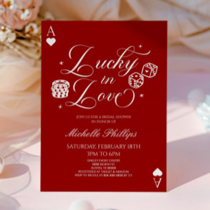 Lucky In Love Playing Card Casino Bridal Shower