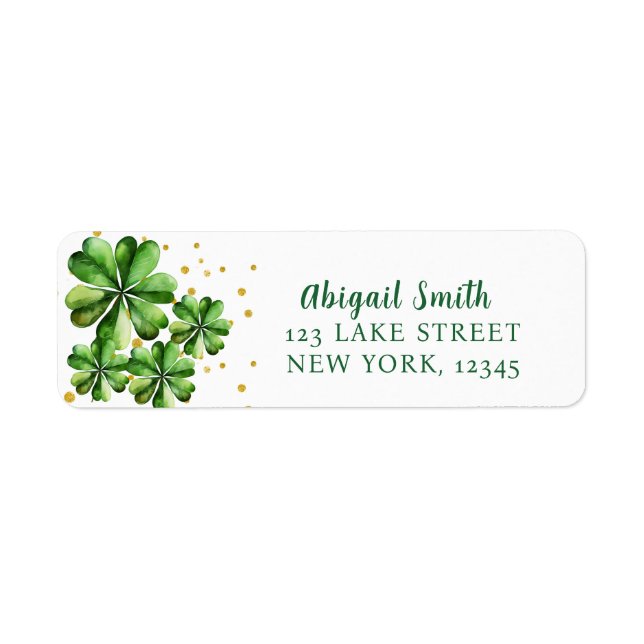 LUCKY IN LOVE RETURN ADDRESS LABEL (Front)