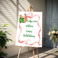 Lucky in love st Patrick bridal shower welcome