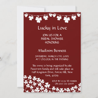 Lucky In Love St. Patrick's Day BABYShower CARD