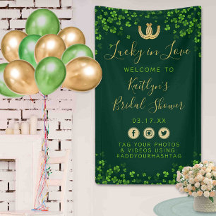 Lucky In Love St. Patrick's Day Bridal Shower Banner