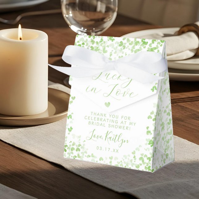 Lucky In Love St. Patrick's Day Bridal Shower Favor Boxes (Creator Uploaded)
