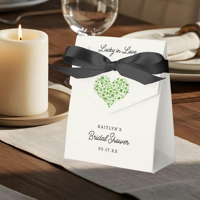 Lucky In Love St. Patrick's Day Bridal Shower Favor Boxes (Creator Uploaded)