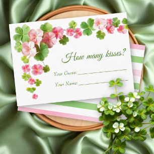 Lucky in Love St. Patrick's Day Bridal Shower Game Enclosure Card