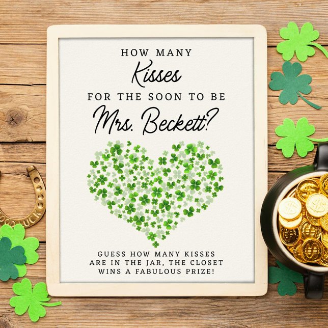 Lucky In Love St. Patrick's Day Bridal Shower Game Poster (Creator Uploaded)