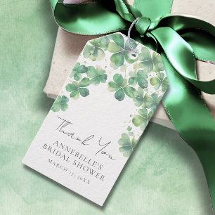 Lucky In Love St. Patrick's Day Bridal Shower Gift Tags