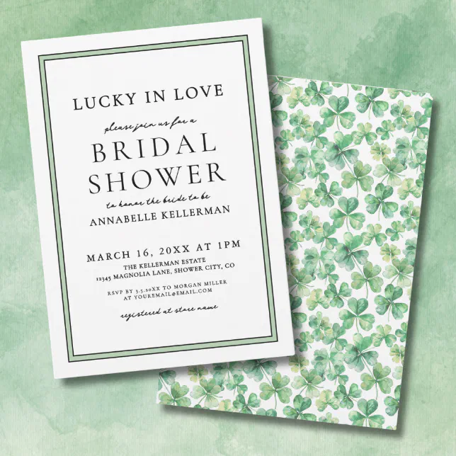 st patricks day bridal shower favors