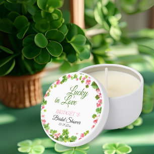 Lucky in Love St. Patrick's Day Bridal Shower Mini Candle Favors