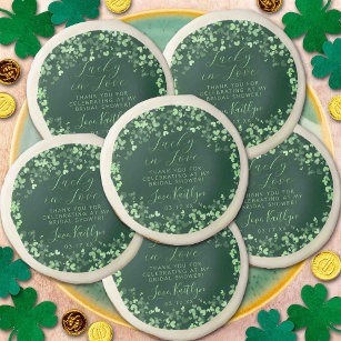 Lucky In Love St. Patrick's Day Bridal Shower Sugar Cookie