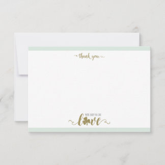 Lucky in Love St. Patrick's Day Bridal Shower Thank You Card