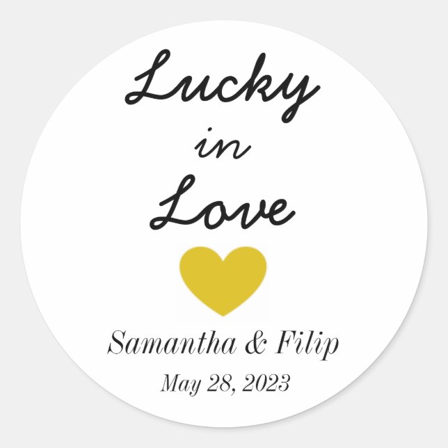 Lucky in Love Sticker (Front)