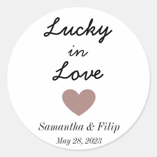 Lucky in Love Sticker (Front)