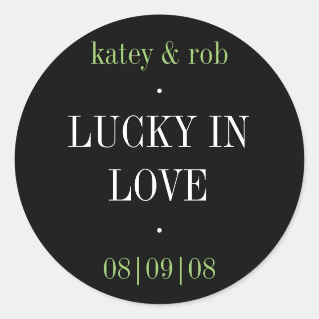 Lucky in Love Sticker (Front)