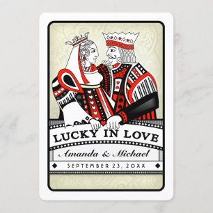 Lucky in Love - Together With - Wedding Invitation