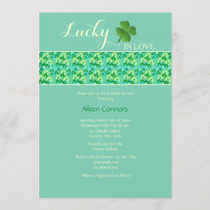 Lucky in Love U-Pick Background Color Invitation
