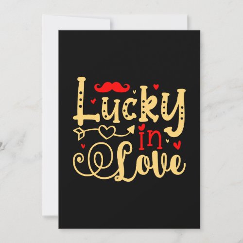 Lucky In Love Valentine Invitation