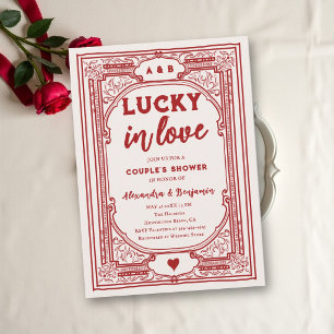 Lucky in Love Vintage Playing Card Couples Shower
