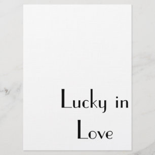 "Lucky in Love" , wedding, engage or shower invite