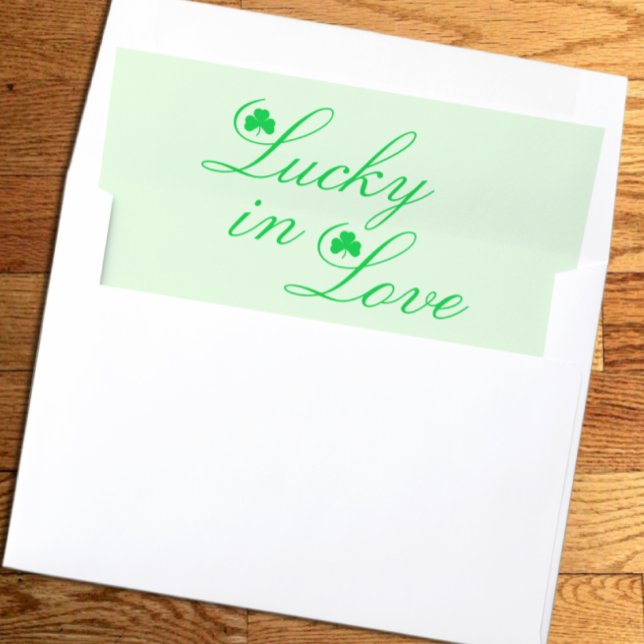 Lucky In Love Wedding Event Envelope Liner (Creator Uploaded)