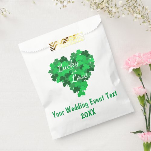 Lucky In Love Wedding Event Favor Bag