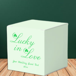 Lucky In Love Wedding Event Favor Boxes