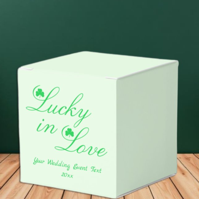 Lucky In Love Wedding Event Favor Boxes (Creator Uploaded)