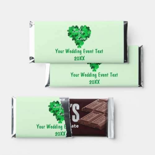 Lucky In Love Wedding Event Hershey Bar Favors