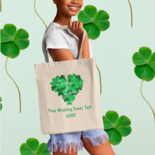 Lucky In Love Wedding Event Tote Bag