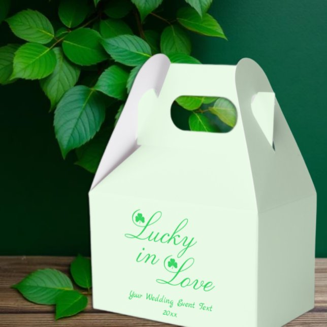 Lucky In Love Wedding Favor Boxes (Creator Uploaded)