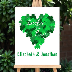 Lucky In Love Wedding Foam Board