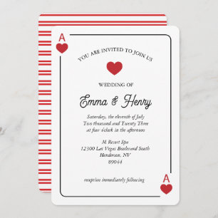 Lucky in Love Wedding Invitation