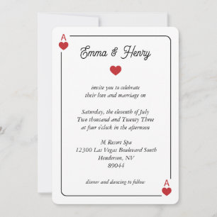 Lucky in Love Wedding Invitation