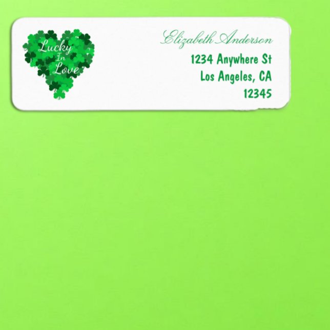Lucky In Love Wedding Label (Creator Uploaded)