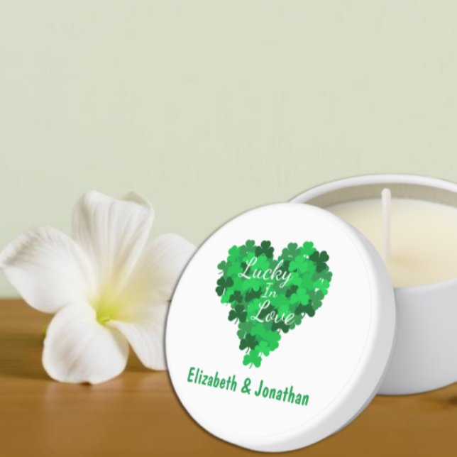 Lucky In Love Wedding Mini Candle Favors (Creator Uploaded)