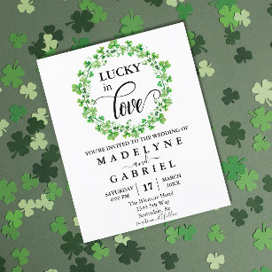 Lucky in Love Wedding St. Patrick's Day Budget 