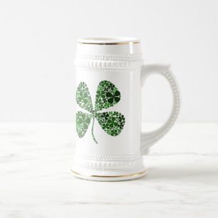 Lucky Irish 4-leaf Clover Beer Stein
