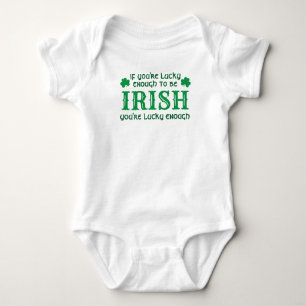 Lucky Irish Baby St Patricks Day T-Shirt Baby Bodysuit
