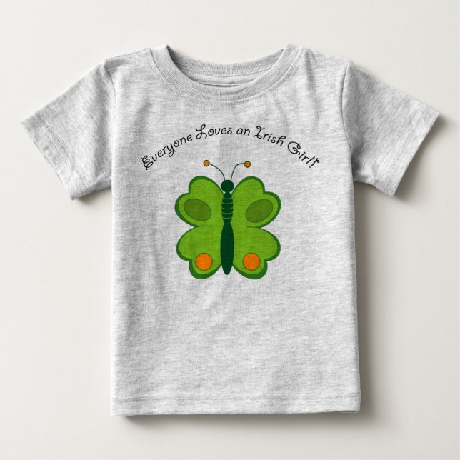 lucky irish butterfly baby T-Shirt (Front)