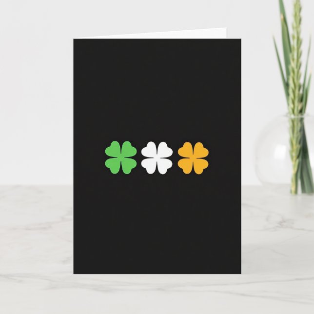 Lucky Irish Clover Card (Front)