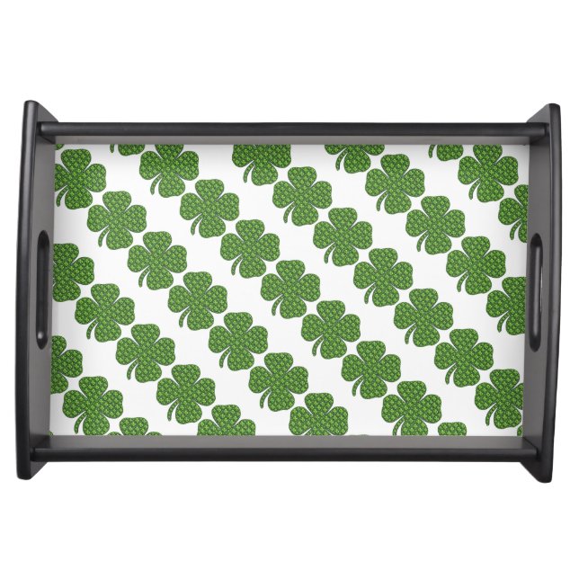 Lucky Irish Clover Pattern Serving Tray (Front)