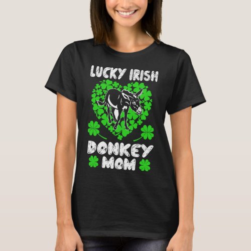 Lucky Irish Donkey Mom St Patricks Day Gift T_Shirt
