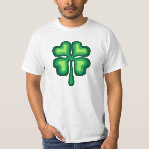 Lucky Irish four leaf clover T_Shirt