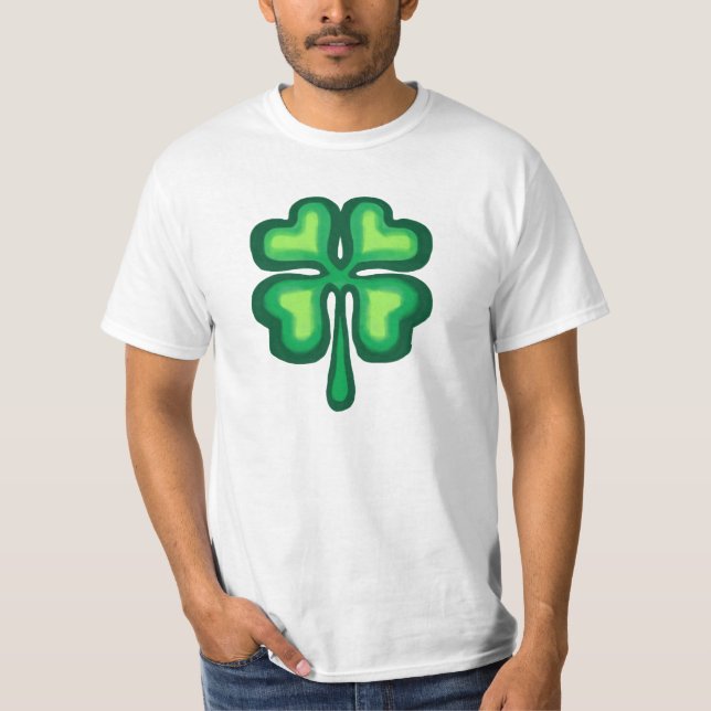 Lucky Irish four leaf clover T-Shirt (Front)