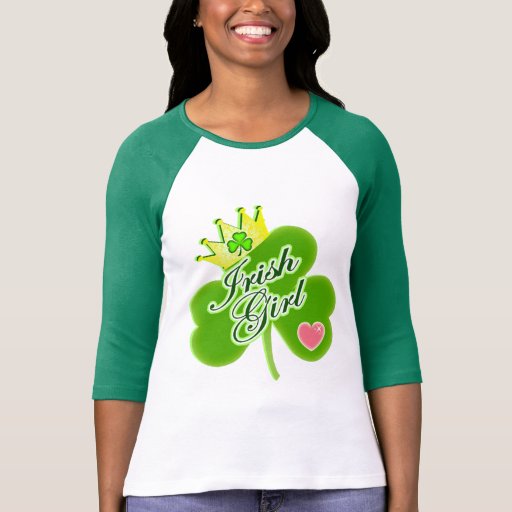 Lucky Irish Girl T-Shirt | Zazzle